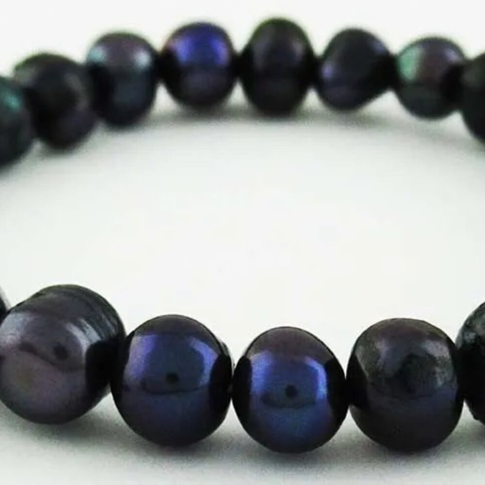 GENUINE LARGE FRESH WATER TAHITIAN PEARLS BRACELET * Band New With Tag *